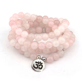 Natural Stone Powder Crystal Yoga Bracelet