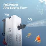 Built-in 4 In 1 Aquarium Filter Pump In The Fish Tank