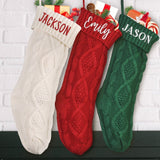 Embroidered Knitted Christmas Socks Decorative Products