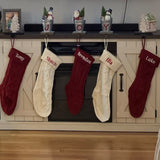 Embroidered Knitted Christmas Socks Decorative Products