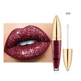 Pudaier Sip Glitter Flip Matte Shimmer Lip Gloss No Stain On Cup Diamond Lipstick