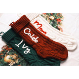 Embroidered Knitted Christmas Socks Decorative Products