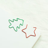 Christmas Creative Special-shaped Color Paper Clips 18 Pieces