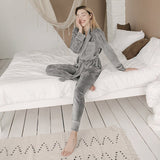 Ladies Homewear Long Sleeve Nightgown Set