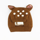 Fashion Fawn Woolen Cute Plum Hat