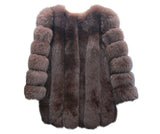 Fox fur fur coat