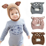 Fashion Fawn Woolen Cute Plum Hat