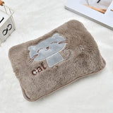 Embroidery Cat Charging Hot Water Bottle