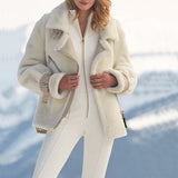 Women's Zipper Cardigan Plush Warm Jacket Women