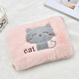 Embroidery Cat Charging Hot Water Bottle